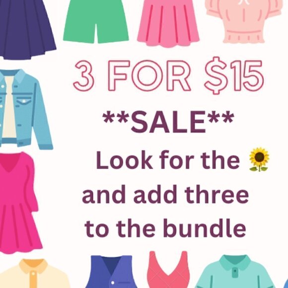SALE 🌻🌻🌻  3 for $15 🌻🌻🌻 - Picture 1 of 1